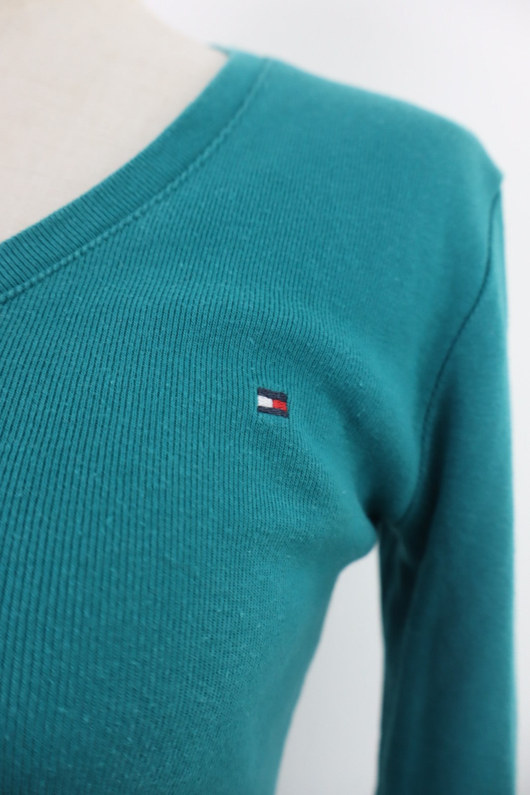 TOMMY HILFIGER MAGLIA DONNA TG. S WOMAN CASUAL VINTAGE T-SHIRT TOP COTONE