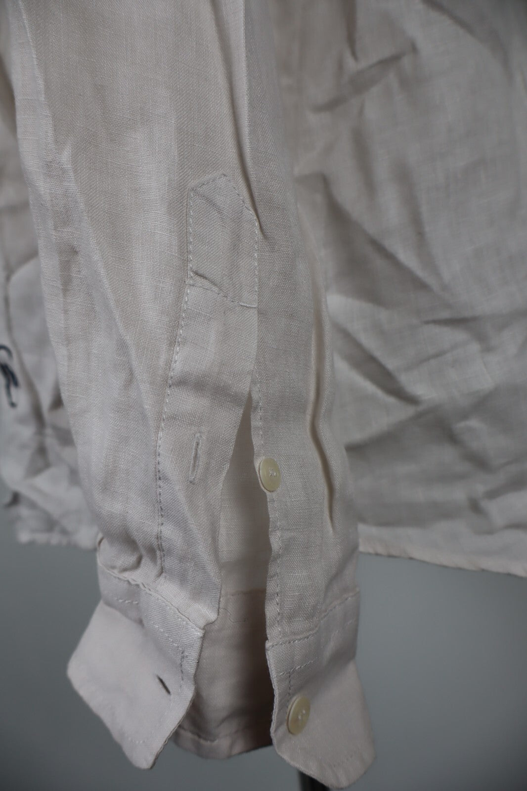 CERRUTI 1881 UOMO MAN CAMICIA SHIRT TG. XL LINO LINEN CASUAL VINTAGE