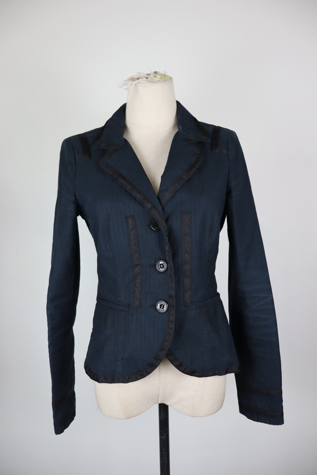 AJ ARMANI JEANS BLAZER GIACCA COTONE DONNA Tg 40 WOMAN VINTAGE JACKET CASUAL