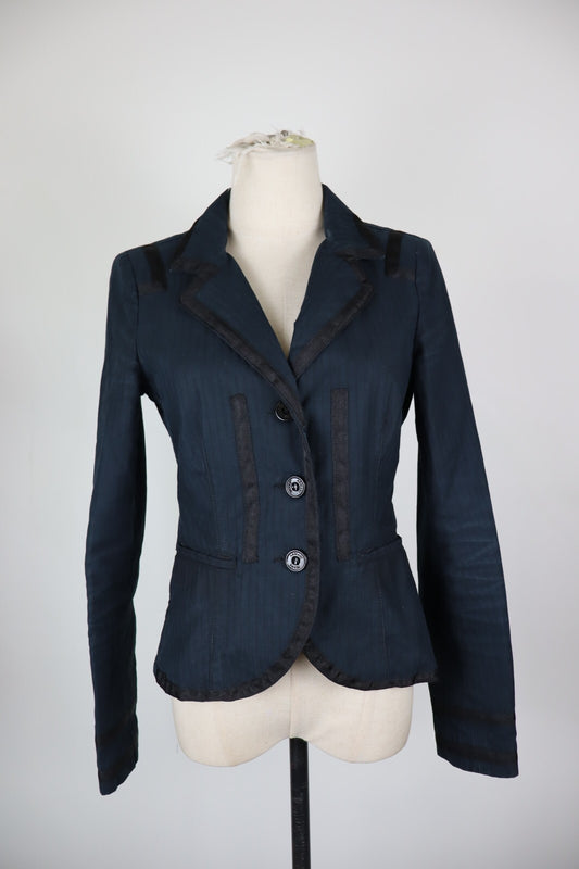 AJ ARMANI JEANS BLAZER GIACCA COTONE DONNA Tg 40 WOMAN VINTAGE JACKET CASUAL