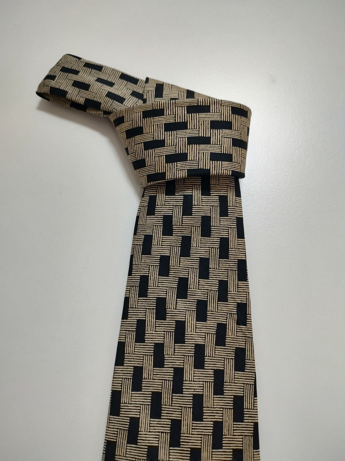 ANGELO MARINO NAPOLI 100% SILK TIE SETA CRAVATTA NECKTIE MADE IN ITALY CLASSIC