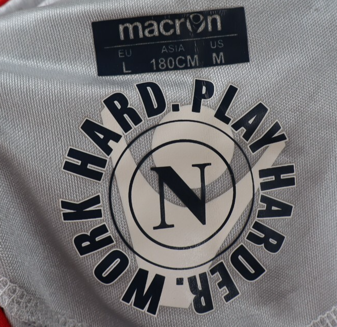 MACRON NAPOLI MAGLIA CALCIO UOMO Tg L SOCCER TRIKOT MAN JERSEY T-SHIRT SPORT