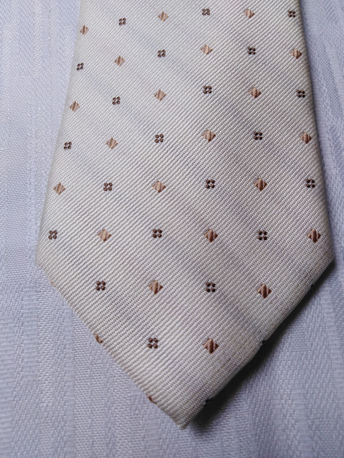 LUCIO LAMBERTI  100%  SILK TIE SETA CRAVATTA SELF TIPPED NECKTIE MADE IN ITALY