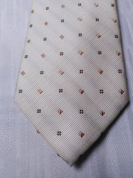 LUCIO LAMBERTI  100%  SILK TIE SETA CRAVATTA SELF TIPPED NECKTIE MADE IN ITALY