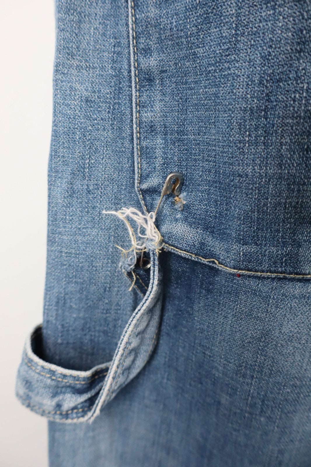 ENERGIE SALOPETTE JEANS MAN DENIM Tg. W31 COTONE CASUAL VINTAGE UOMO