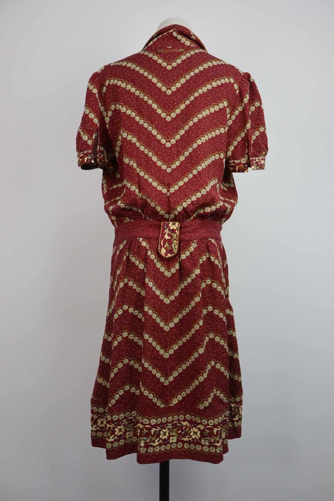 REPLAY VESTITO DONNA TG. L WOMAN CASUAL VINTAGE DRESS ABITO SETA