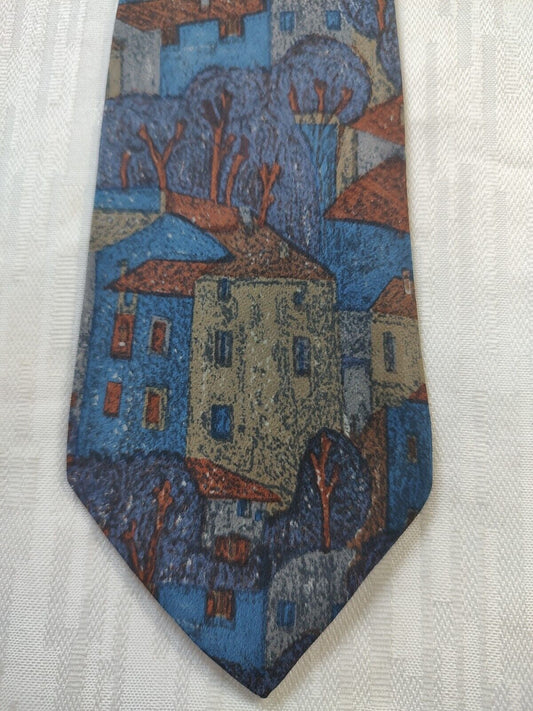 PIERRE CARDIN 100% SILK TIE SETA CRAVATTA NECKTIE MADE IN ITALIA CLASSIC
