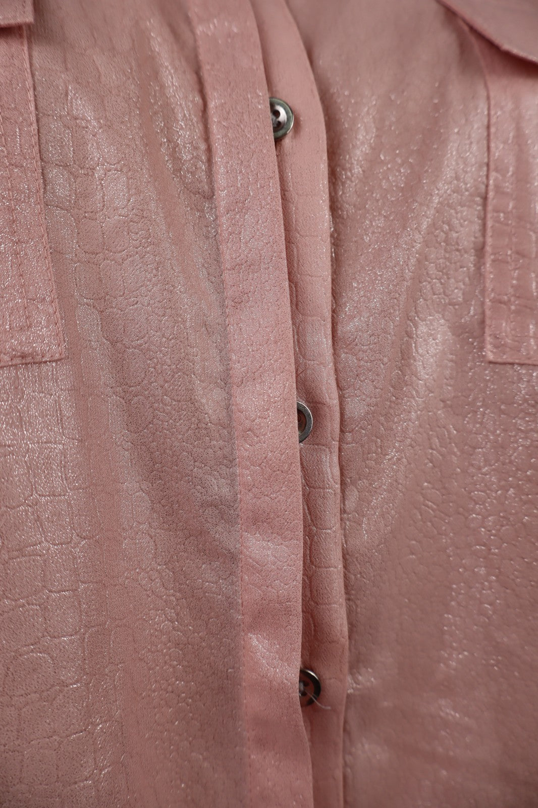 CALVIN KLEIN CAMICIA DONNA TG. S WOMAN CASUAL VINTAGE SHIRT ROSA POLIESTERE