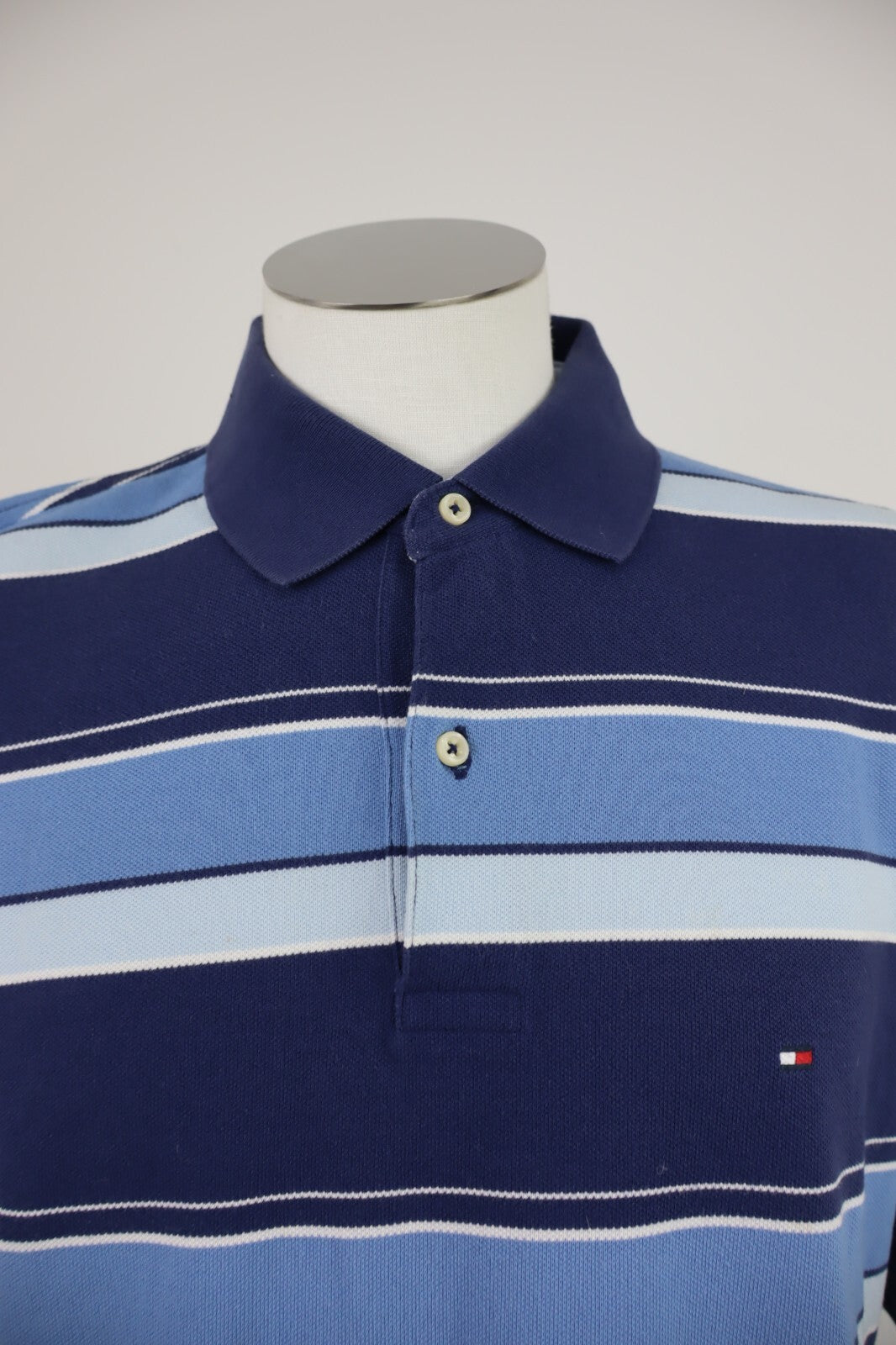 TOMMY HILFIGER POLO MAGLIA UOMO COTONE TG. L MAN COTTON SHIRT CASUAL VINTAGE