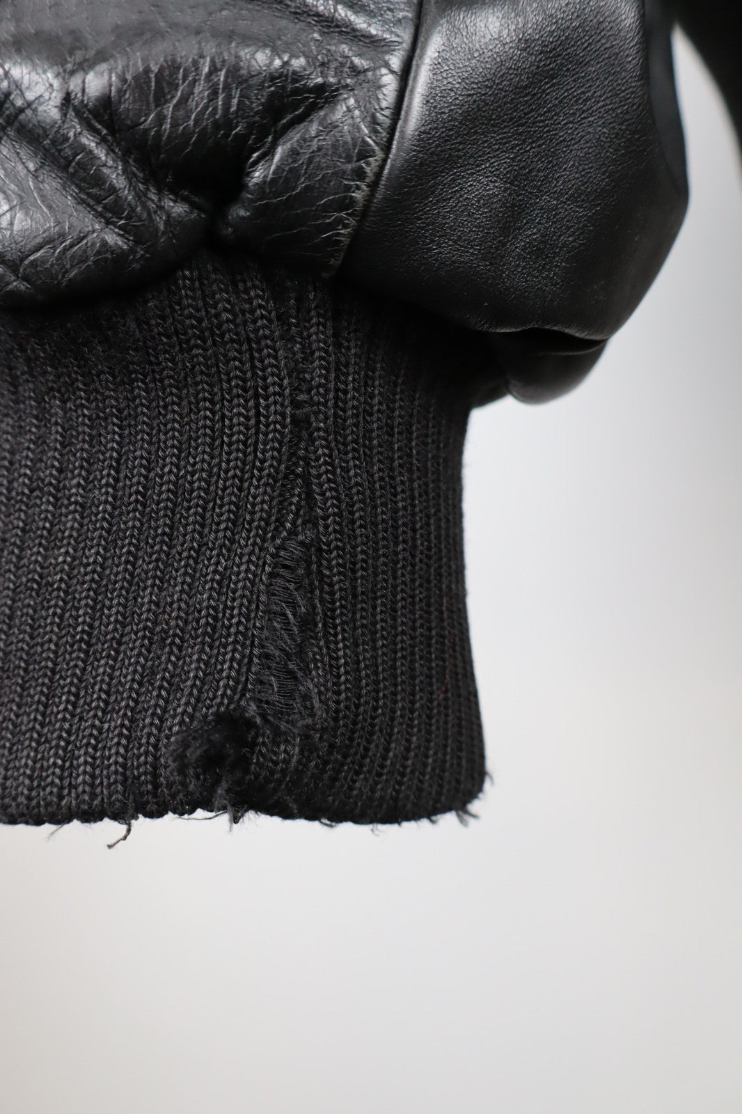 US FORCE GIUBBINO PELLE GIACCA UOMO Tg 56 MAN VINTAGE LEATHER JACKET IMBOTTITO