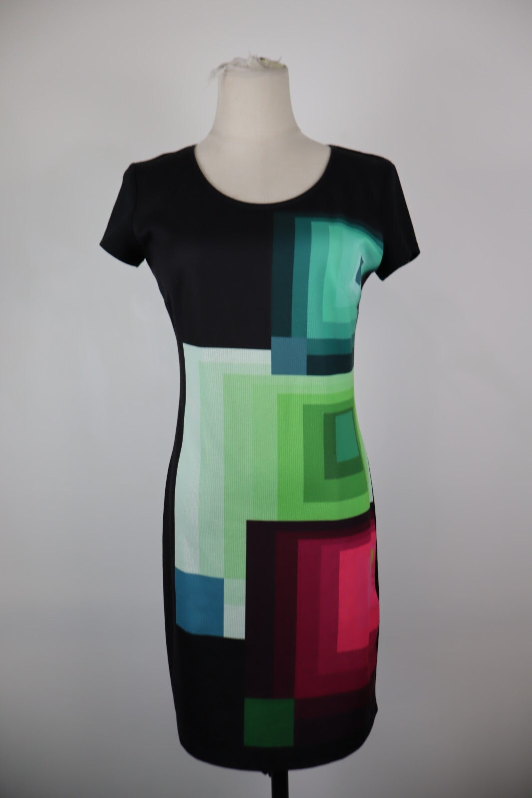 DESIGUAL VESTITO DONNA TG. S WOMAN CASUAL VINTAGE DRESS ABITO