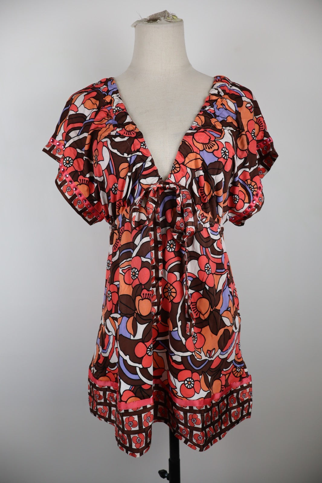 VDP MAGLIA DONNA TG. IV 4 WOMAN CASUAL VINTAGE T-SHIRT SETA SILK SOIE