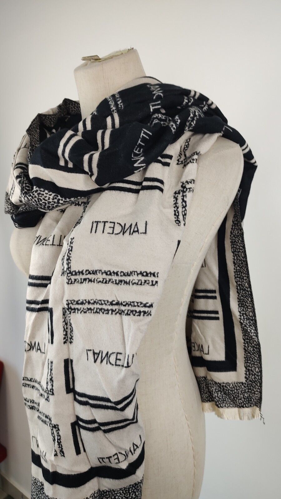 LANCETTI SCIARPA UOMO DONNA WOMAN MAN VINTAGE CASUAL SCARF CON TAG