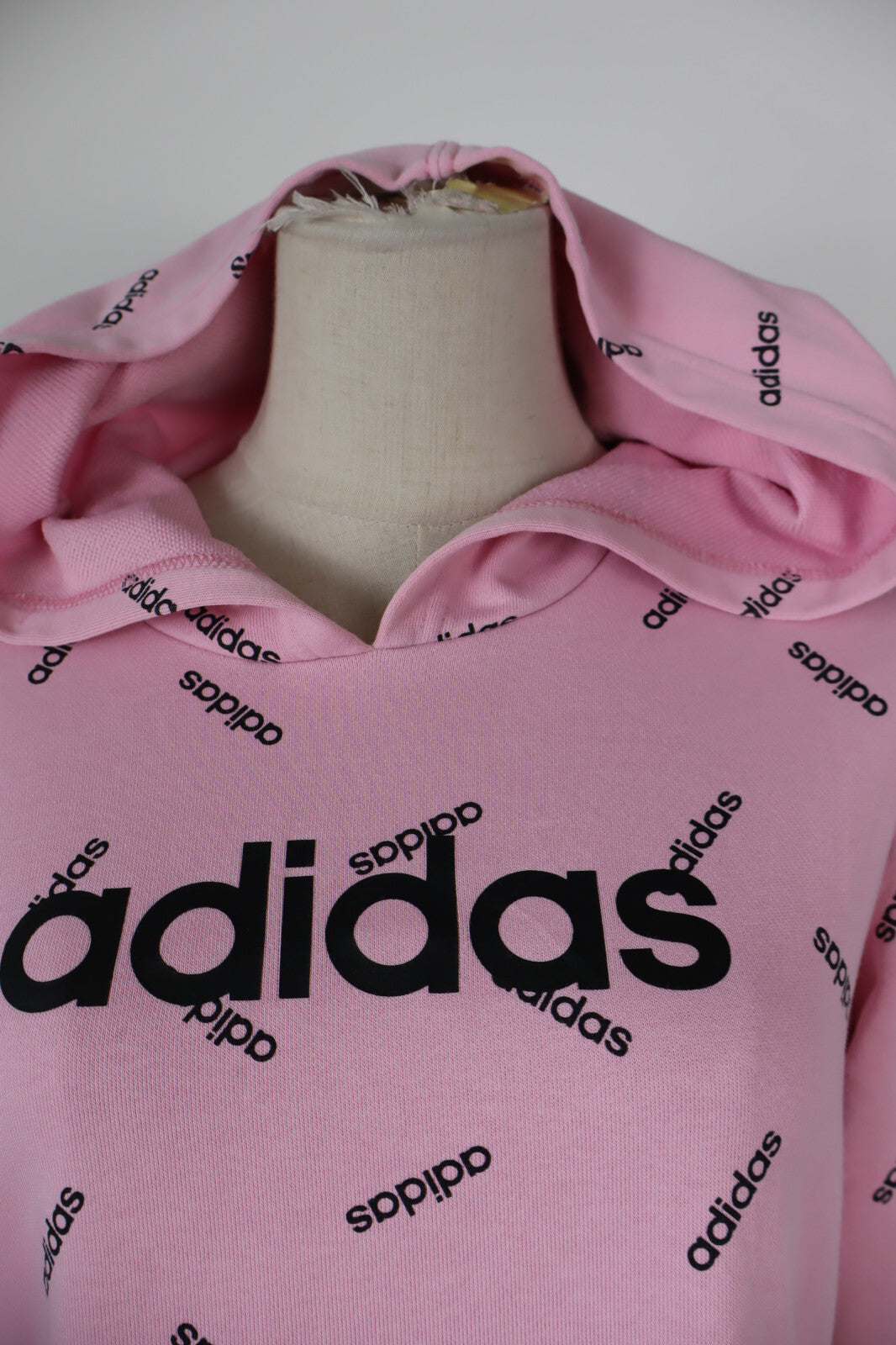 ADIDAS VESTITO ABITO DONNA TG. S 40/42 WOMAN CASUAL VINTAGE DRESS FELPA COTONE