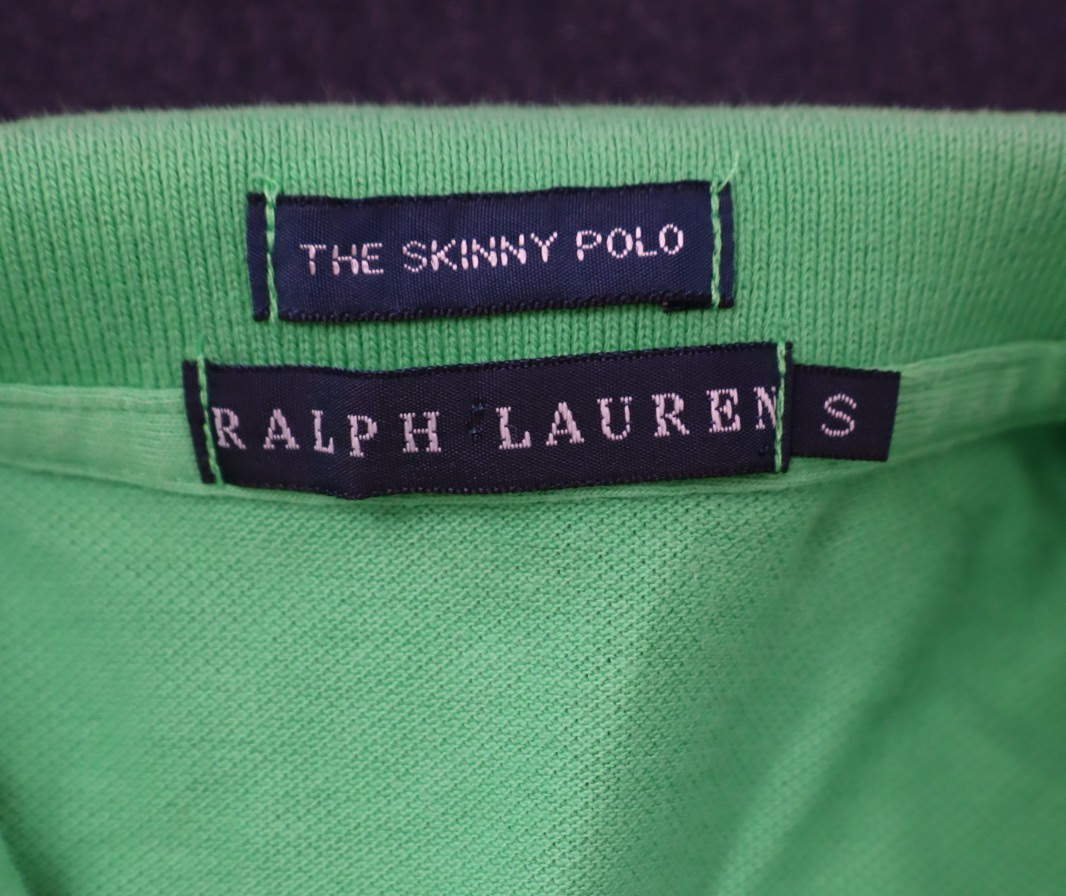 RALPH LAUREN THE SKINNY POLO DONNA COTONE TG. S WOMAN COTTON CASUAL VINTAGE