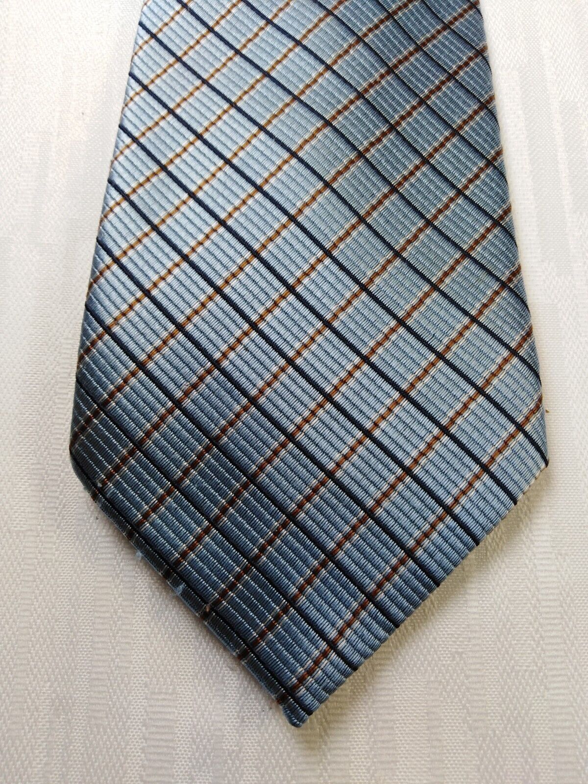 ANDREA CONTE NAPOLI SILK TIE SETA CRAVATTA NECKTIE MADE IN ITALY SELF TIPPED