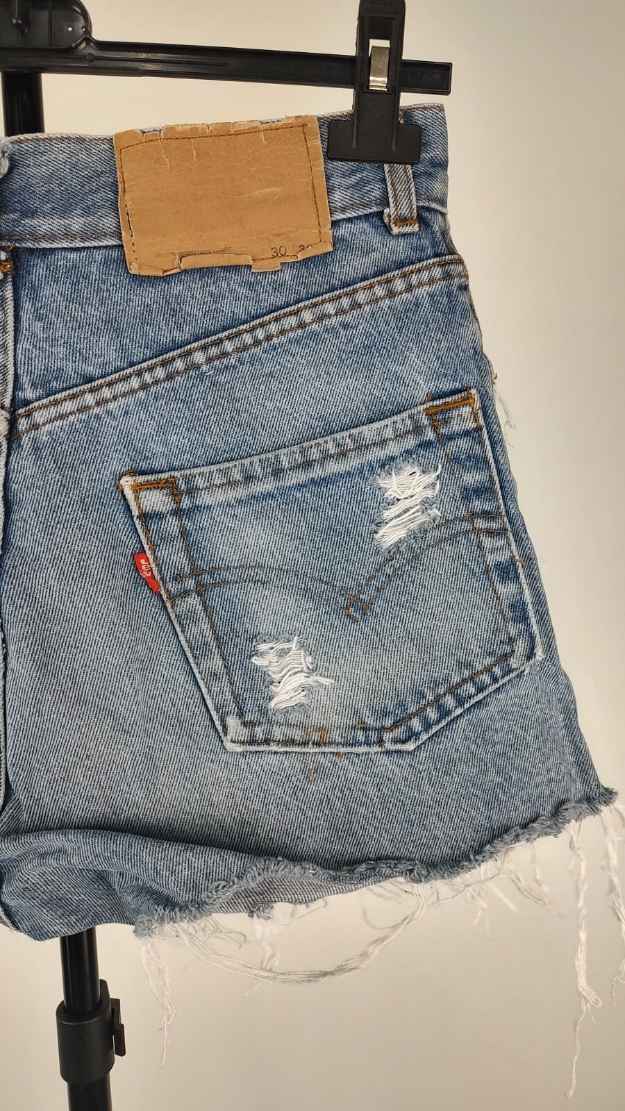 LEVI'S 501 PANTALONCINO DENIM JEANS DONNA TG W30 WOMAN VINTAGE SHORTS