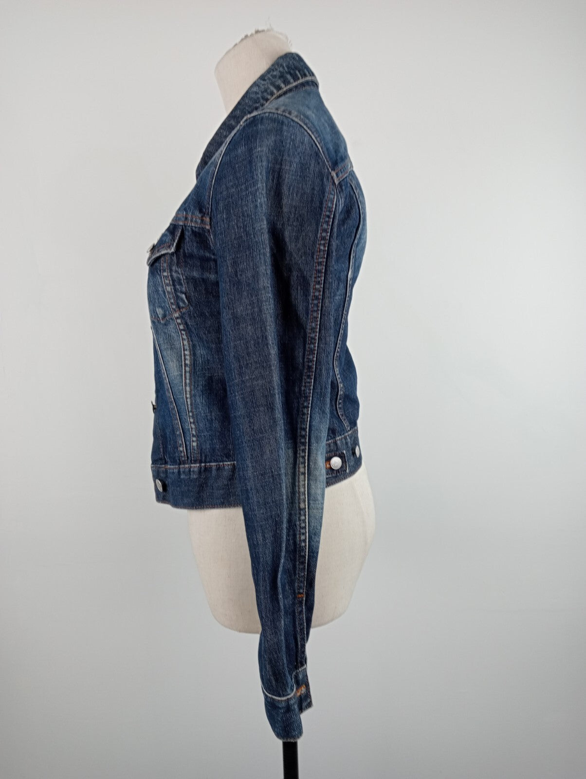 FIORUCCI JEANS GIUBBINO DONNA Tg. S WOMAN CASUAL JACKET COTONE DENIM ITALY