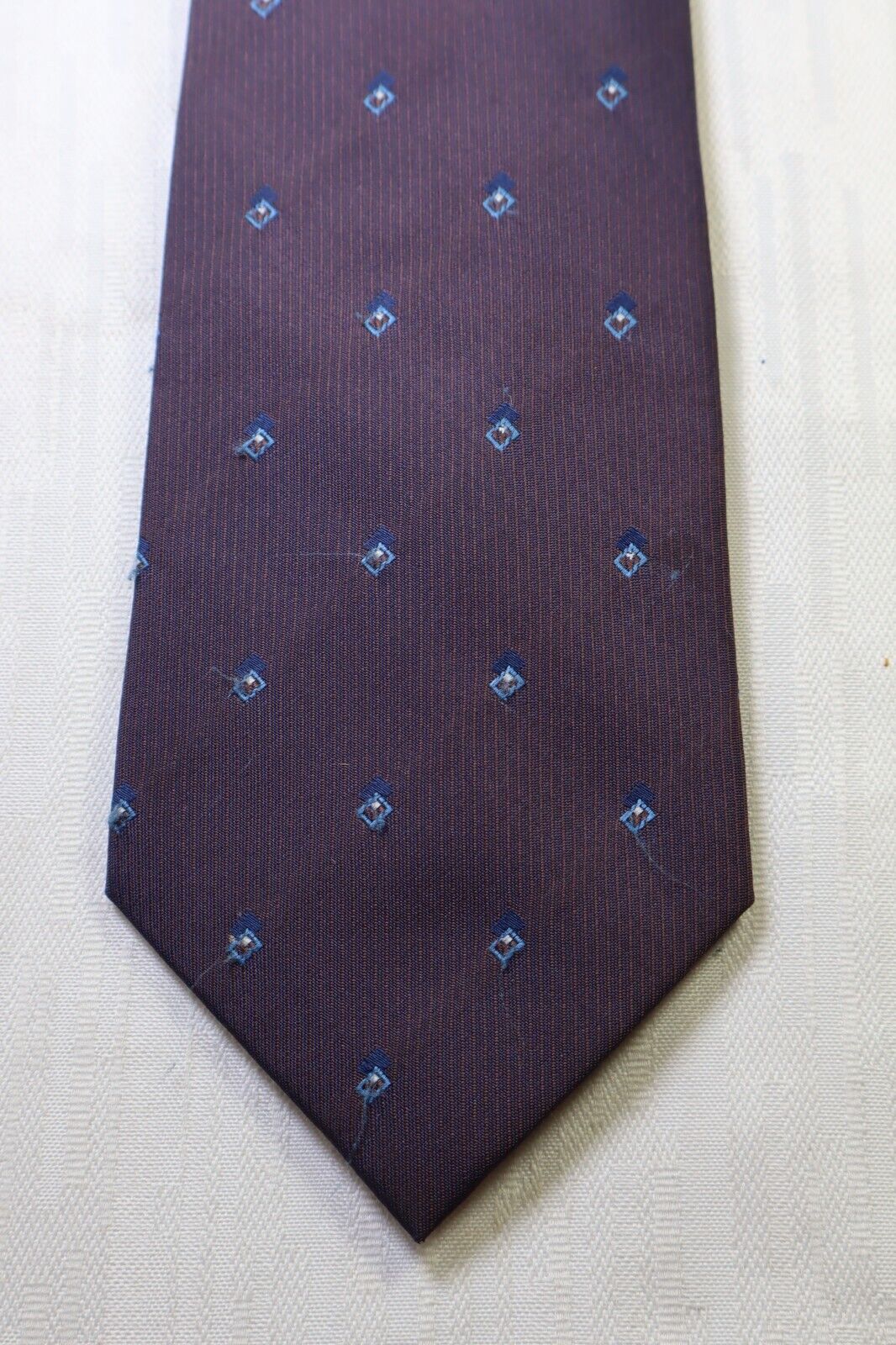 ANTONIO BASILE 100%  SILK TIE SETA CRAVATTA NECKTIE MADE IN ITALY SELF TIPPED