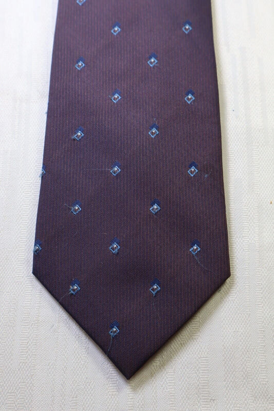 ANTONIO BASILE 100%  SILK TIE SETA CRAVATTA NECKTIE MADE IN ITALY SELF TIPPED