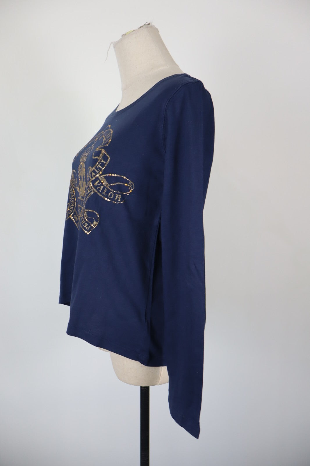 RALPH LAUREN MAGLIA DONNA COTONE TG. XL WOMAN COTTON T-SHIRT CASUAL VINTAGE