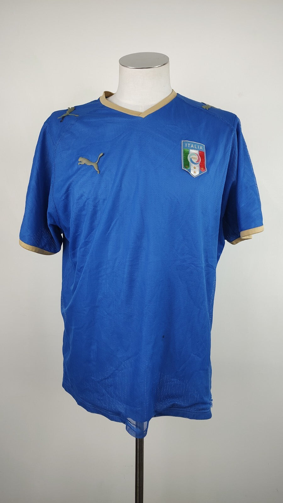 PUMA ITALIA MAGLIA CALCIO UOMO Tg XL SOCCER JERSEY TRIKOT VINTAGE 2008