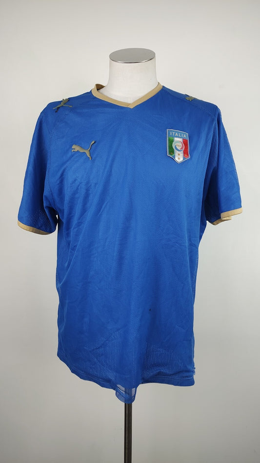 PUMA ITALIA MAGLIA CALCIO UOMO Tg XL SOCCER JERSEY TRIKOT VINTAGE 2008