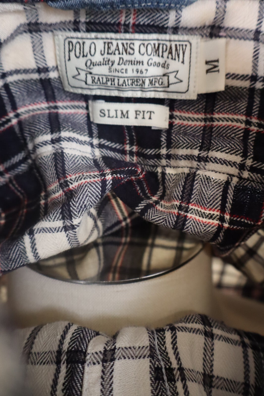 RALPH LAUREN CAMICIA UOMO TG. M MAN CASUAL VINTAGE SHIRT COTONE COTTON