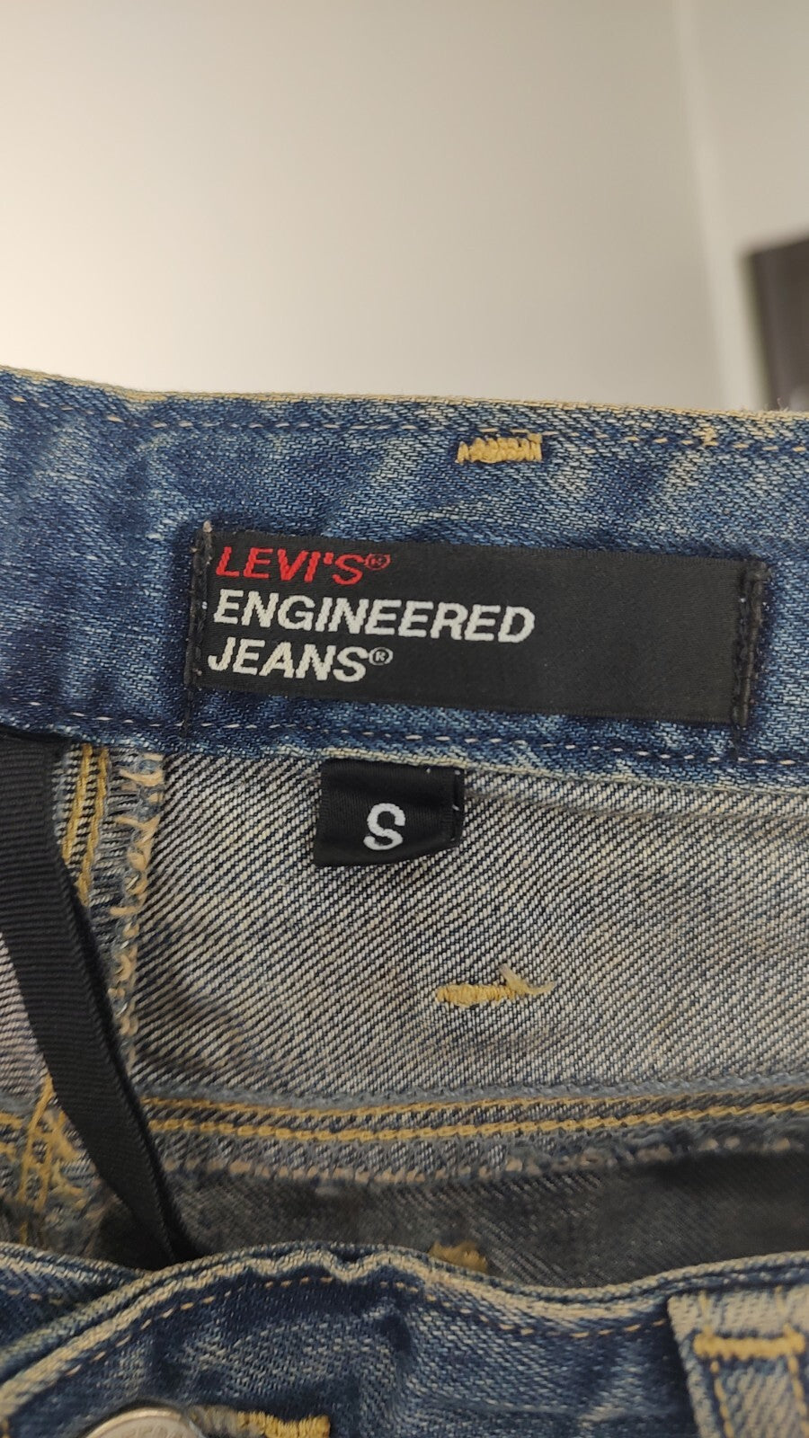 LEVI'S ENGINEERED PANTALONE JEANS SHORTS UOMO TS. S MAN VINTAGE CASUAL PANTS