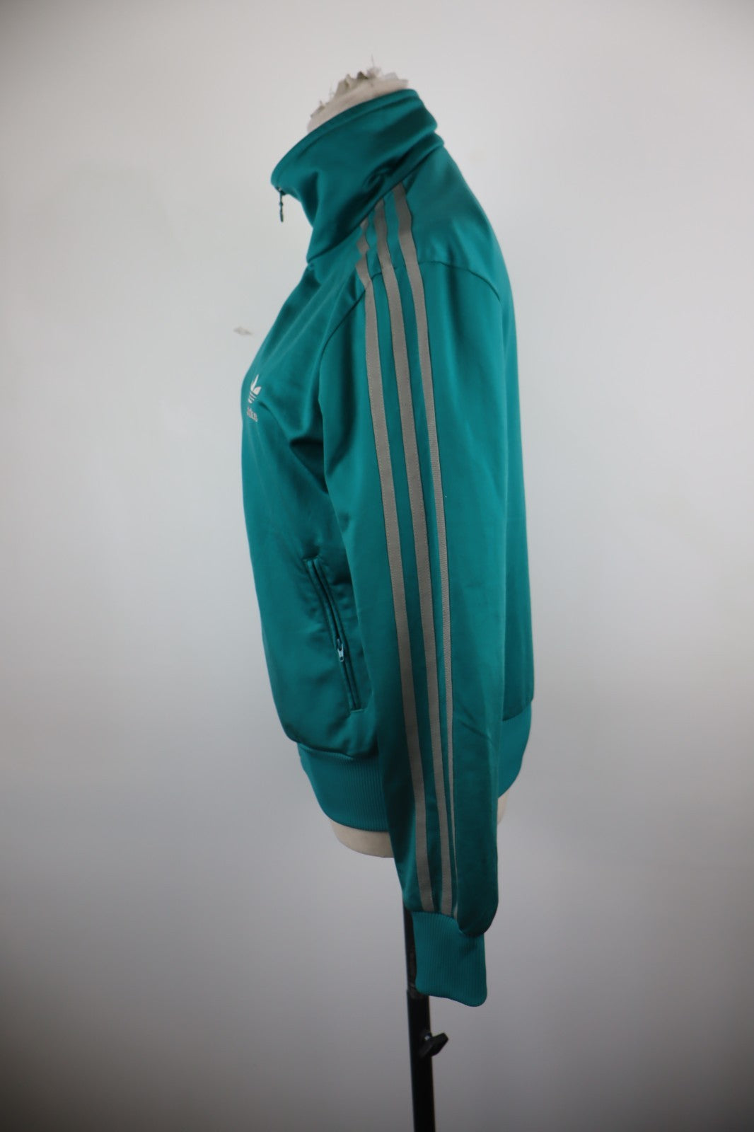 ADIDAS GIACCA SPORTIVA DONNA Tg. 44 WOMAN SPORT JACKET SWEATSHIRT VINTAGE VERDE