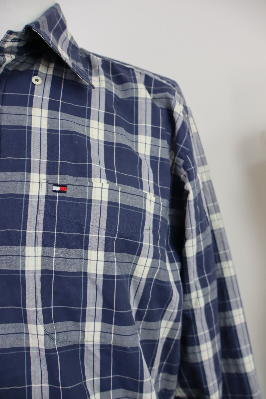 TOMMY HILFIGER CAMICIA UOMO TG. L MAN CASUAL VINTAGE SHIRT COTONE COTTON