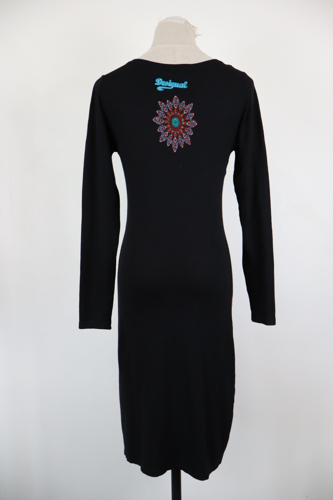 DESIGUAL VESTITO ABITO DONNA TG. L WOMAN CASUAL VINTAGE DRESS