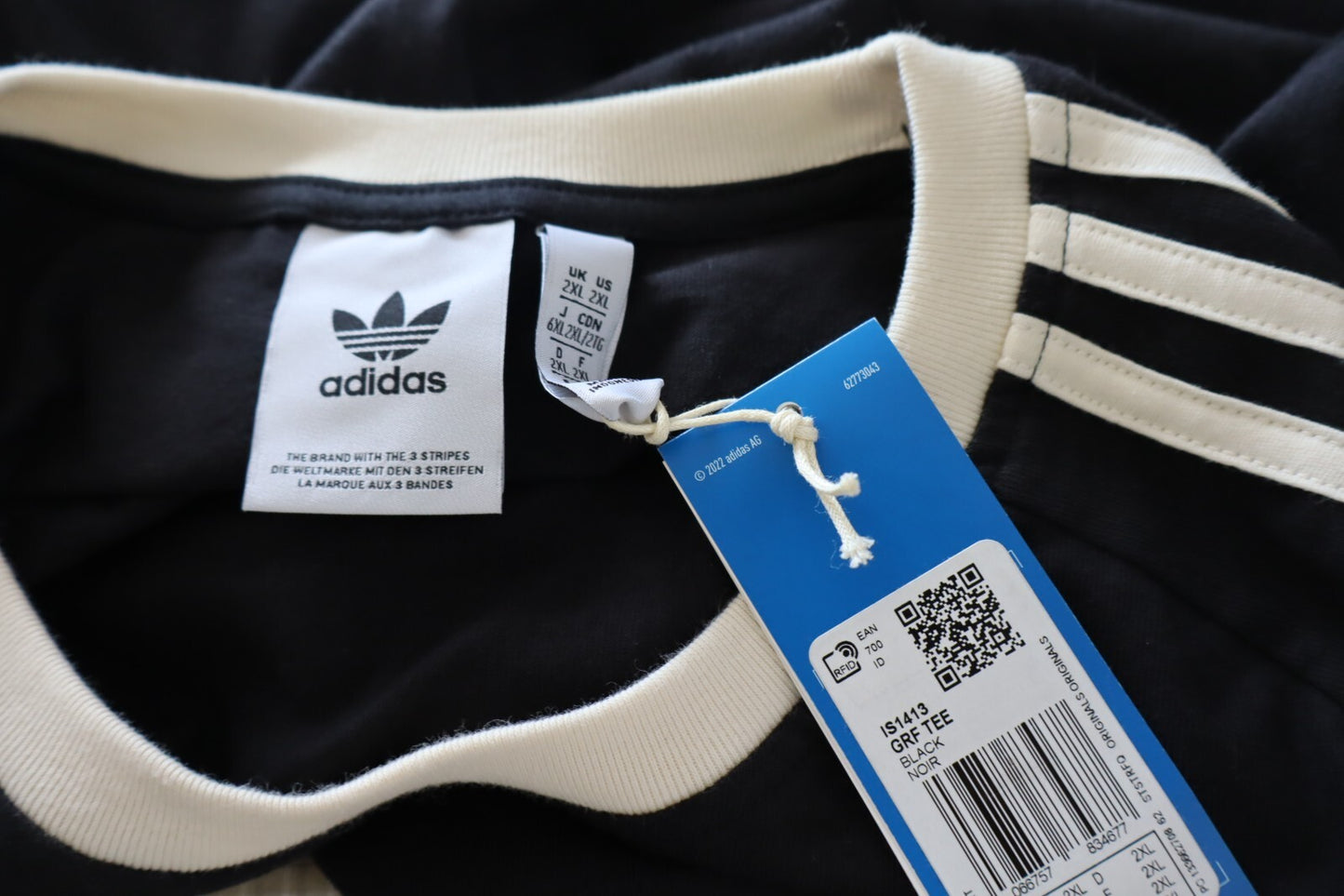 ADIDAS MAGLIA UOMO COTONE TG 2XL MAN COTTON T-SHIRT CASUAL VINTAGE CON TAG
