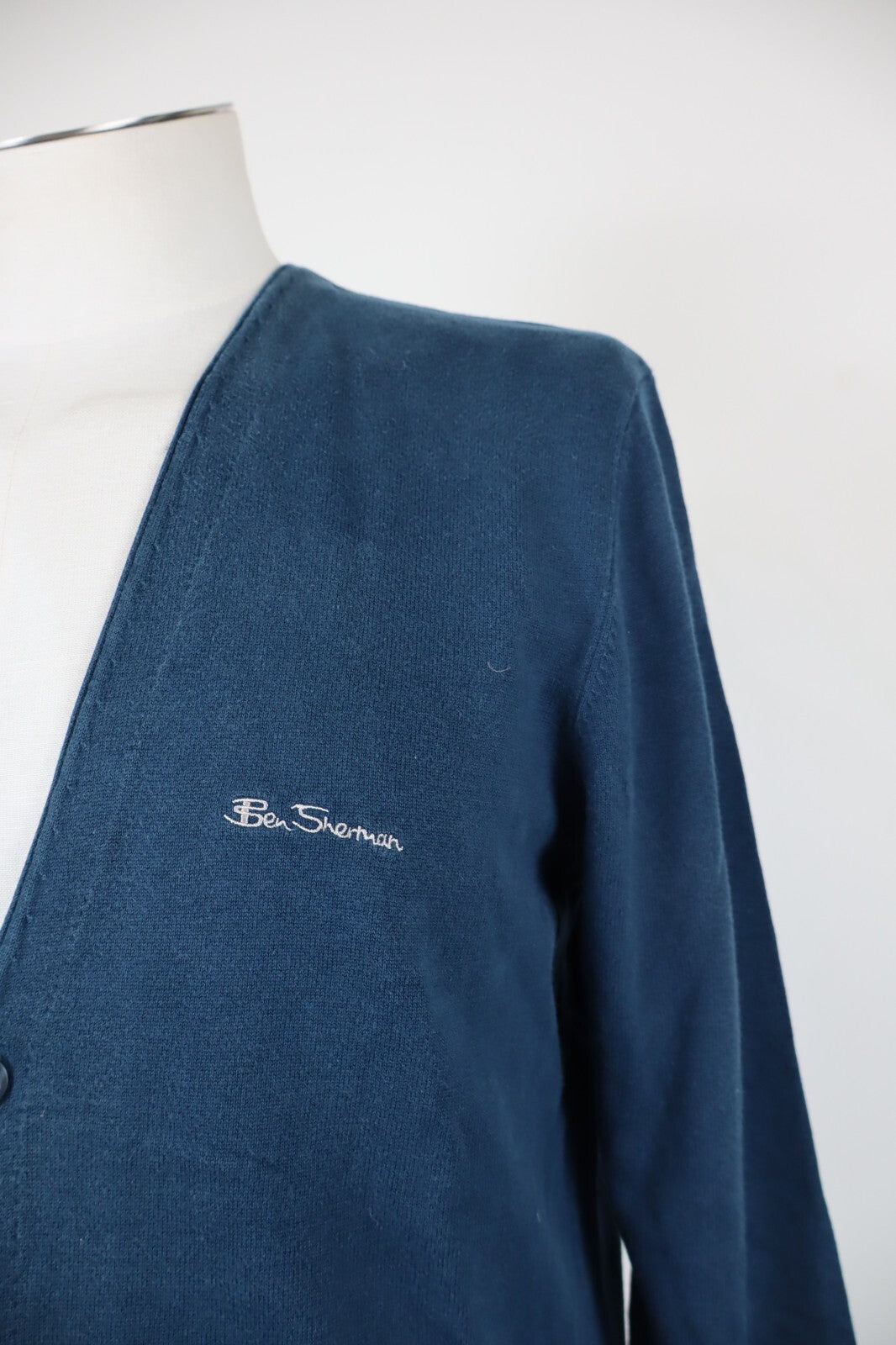 BEN SHERMAN CARDIGAN MAGLIONE COTONE VINTAGE UOMO TG M MAN SWEATER CASUAL