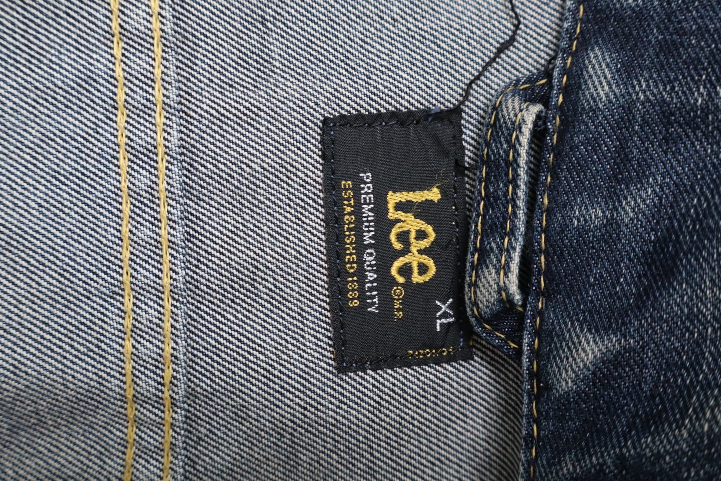 LEE GIUBBINO JEANS COTONE UOMO TG XL MAN JACKET CASUAL VINTAGE DENIM COTTON