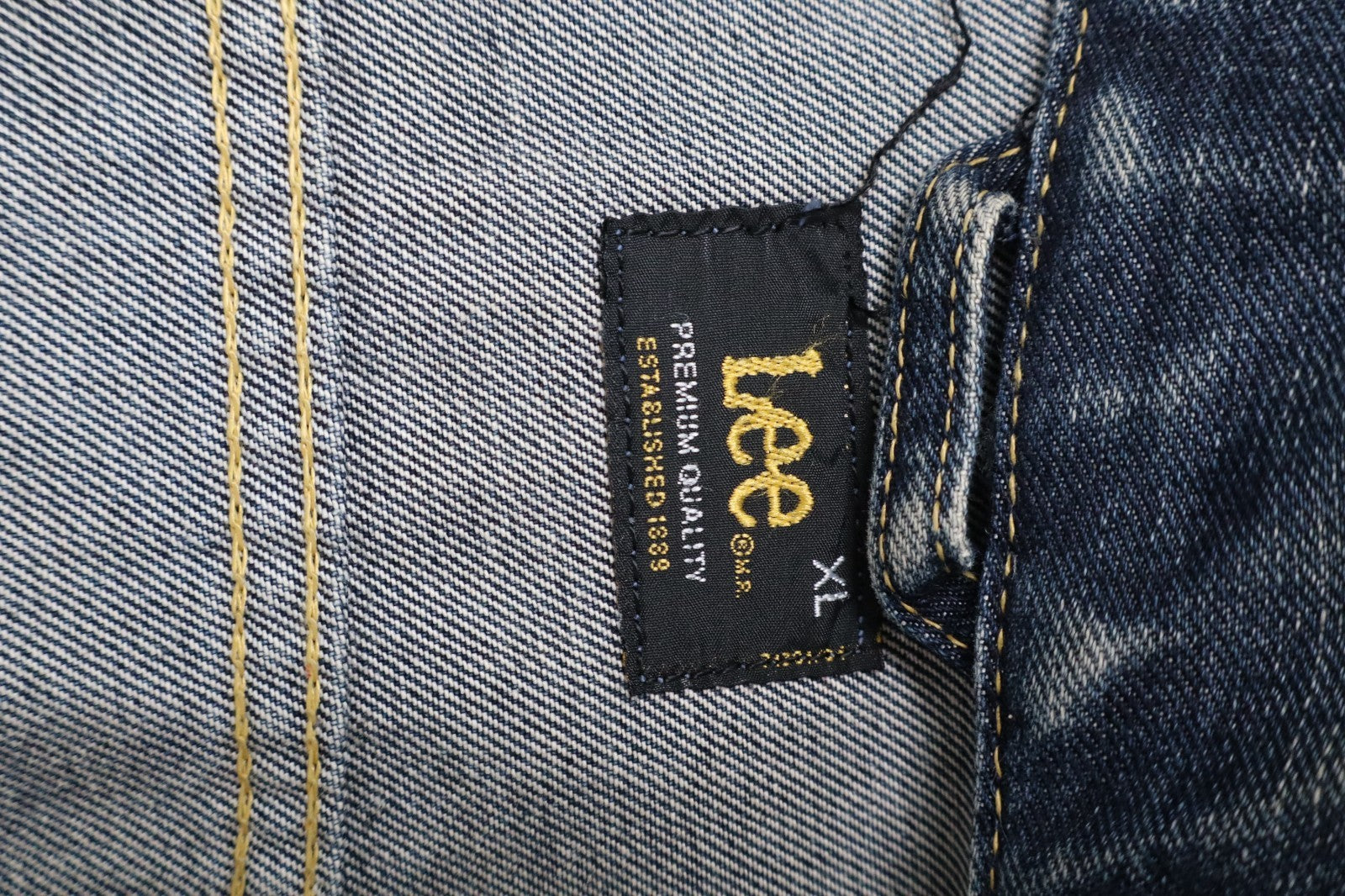 LEE GIUBBINO JEANS COTONE UOMO TG XL MAN JACKET CASUAL VINTAGE DENIM COTTON
