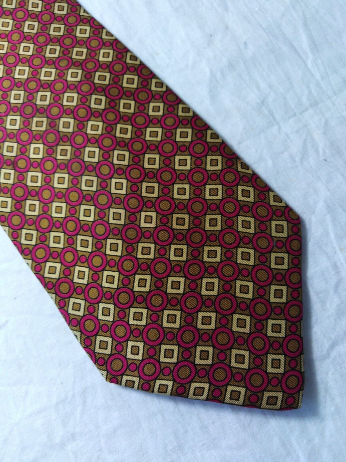ROXY ROMA 100%  SILK TIE SETA CRAVATTA NECKTIE MADE IN ITALY