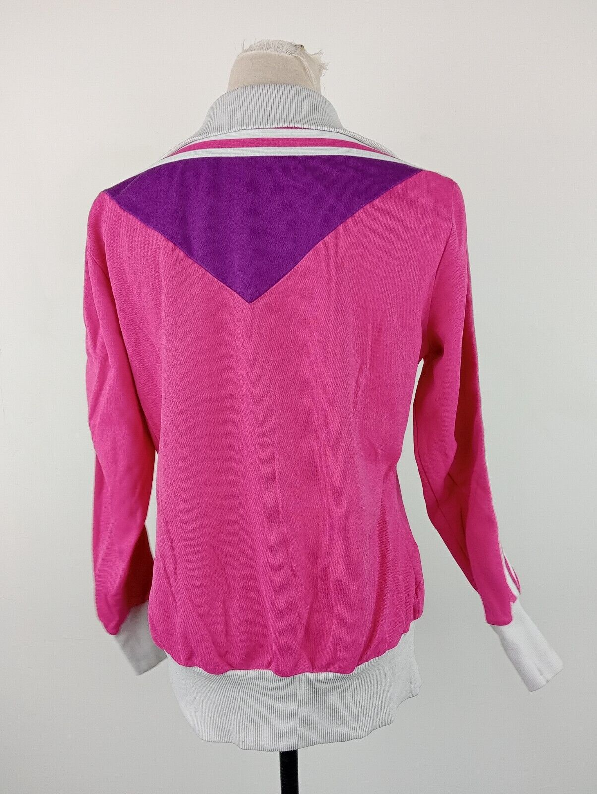 ADIDAS FELPA CON ZIP DONNA Tg 42 WOMAN CASUAL VINTAGE SPORT SWEATSHIRT ITALY