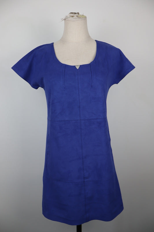 GUESS LOS ANGELES VESTITO PELLE DONNA TG XS WOMAN CASUAL VINTAGE LEATHER DRESS