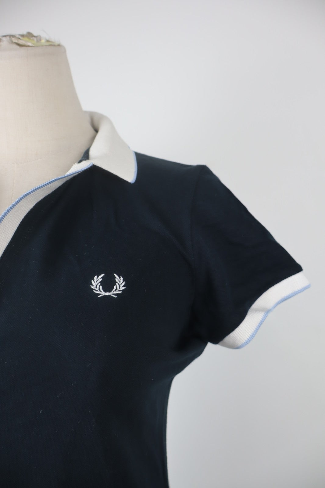 FRED PERRY POLO MAGLIA DONNA COTONE TG. M WOMAN COTTON SHIRT CASUAL VINTAGE