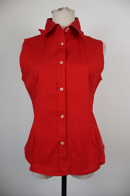 BEST COMPANY CAMICIA  DONNA TG. 44 WOMAN SHIRT CASUAL VINTAGE COTONE COTTON