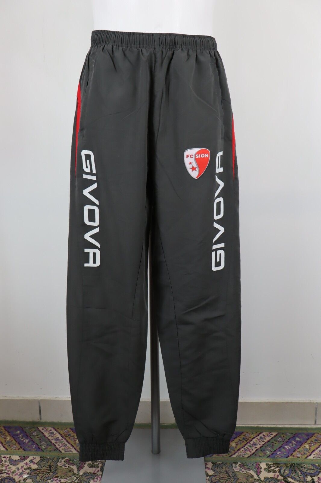 GIVOVA FC SION PANTALONE SPORT CALCIO UOMO TG L MAN SOCCER PANTS