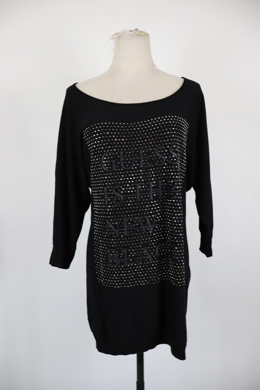 GUESS VESTITO ABITO DONNA TG. M WOMAN CASUAL VINTAGE DRESS LANA WOOL