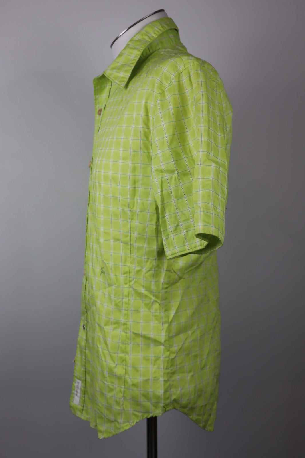 GAS CAMICIA UOMO TG. 42 MAN CASUAL VINTAGE SHIRT COTONE LOGO