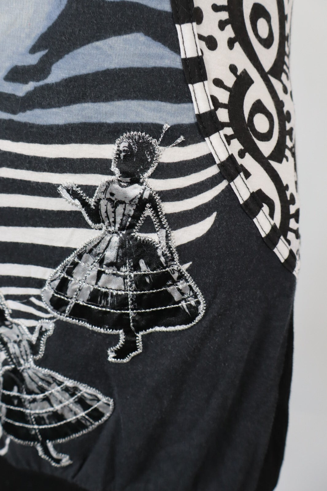 DESIGUAL VESTITO DONNA TG. M WOMAN CASUAL VINTAGE DRESS ABITO CIRQUE DU SOLEIL