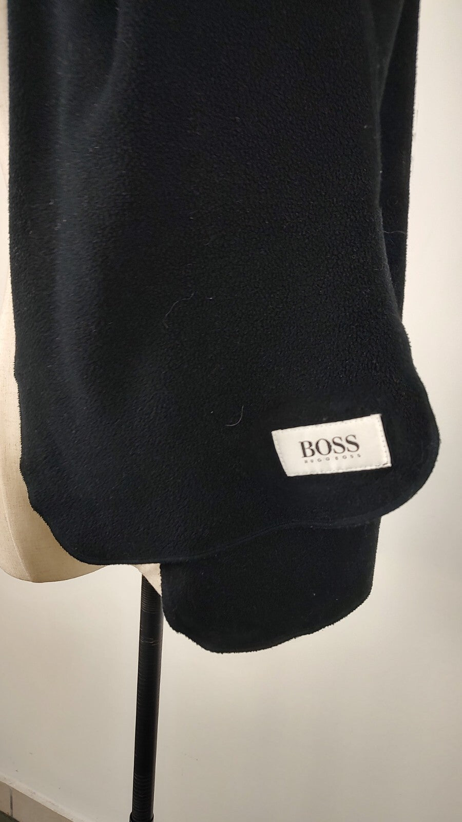 HUGO BOSS SCIARPA UOMO DONNA WOMAN MAN VINTAGE CASUAL SCARF POLIESTERE PILE