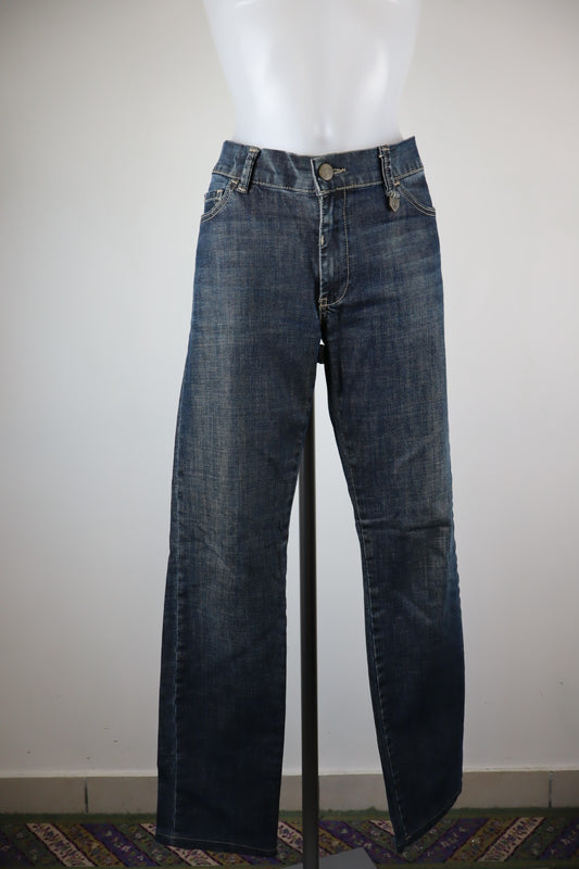 WEEKEND MAX MARA PANTALONE JEANS DONNA 46 SLIM WOMAN VINTAGE PANTS CASUAL DENIM
