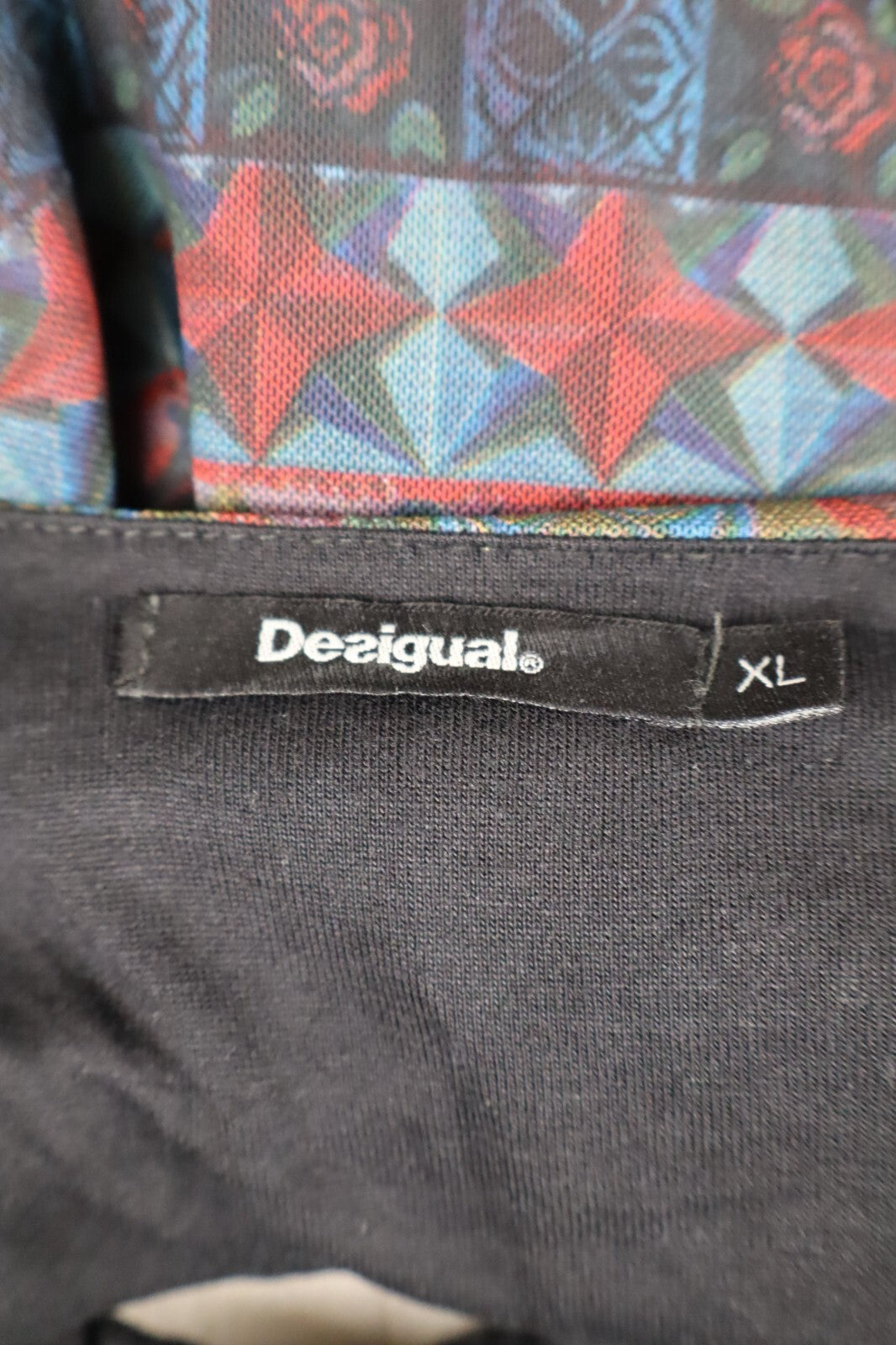 DESIGUAL VESTITO DONNA TG. XL WOMAN CASUAL VINTAGE DRESS ABITO A STRATI