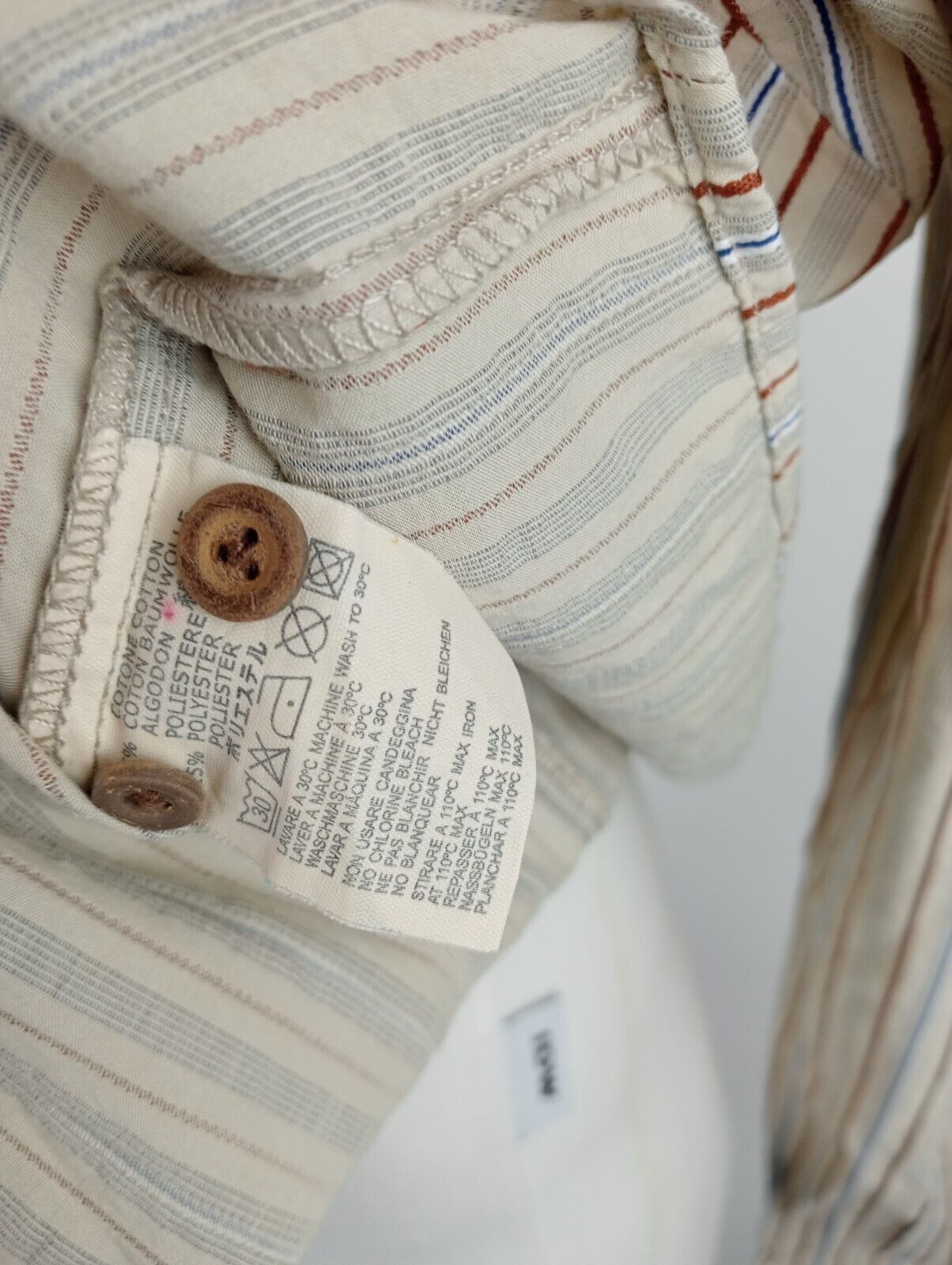 DIESEL CAMICIA UOMO TG. XL MAN CASUAL VINTAGE SHIRT COTONE ITALY