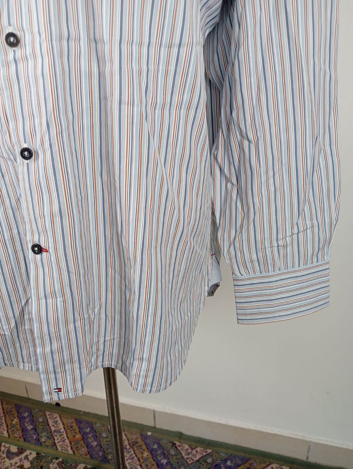 TOMMY HILFIGER CAMICIA UOMO TG. XL MAN CASUAL VINTAGE SHIRT COTONE COTTON